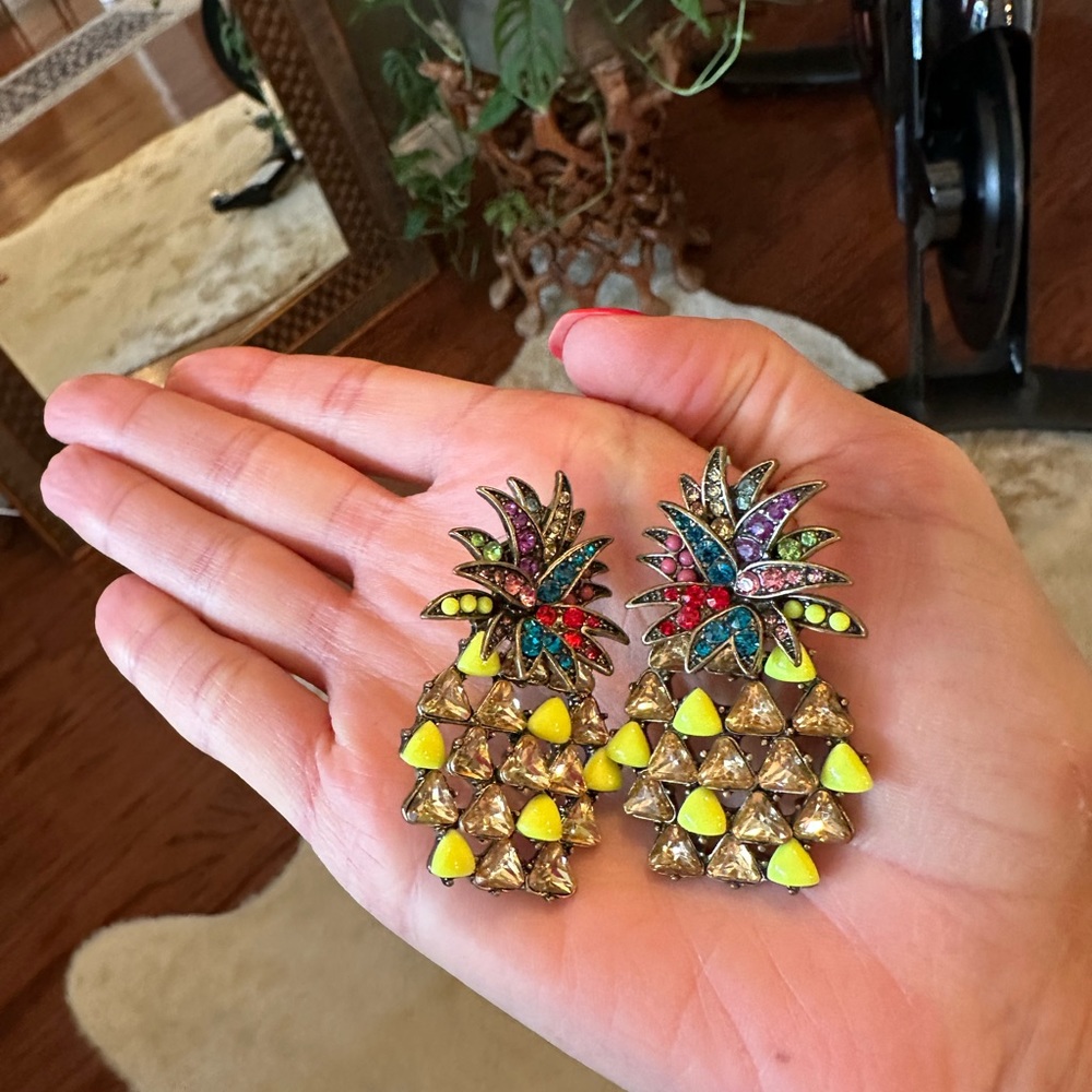 BaubleBar Pineapple Statement Earrings